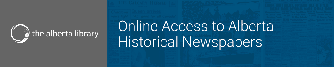 Online Access to Alberta Historical Newspapers